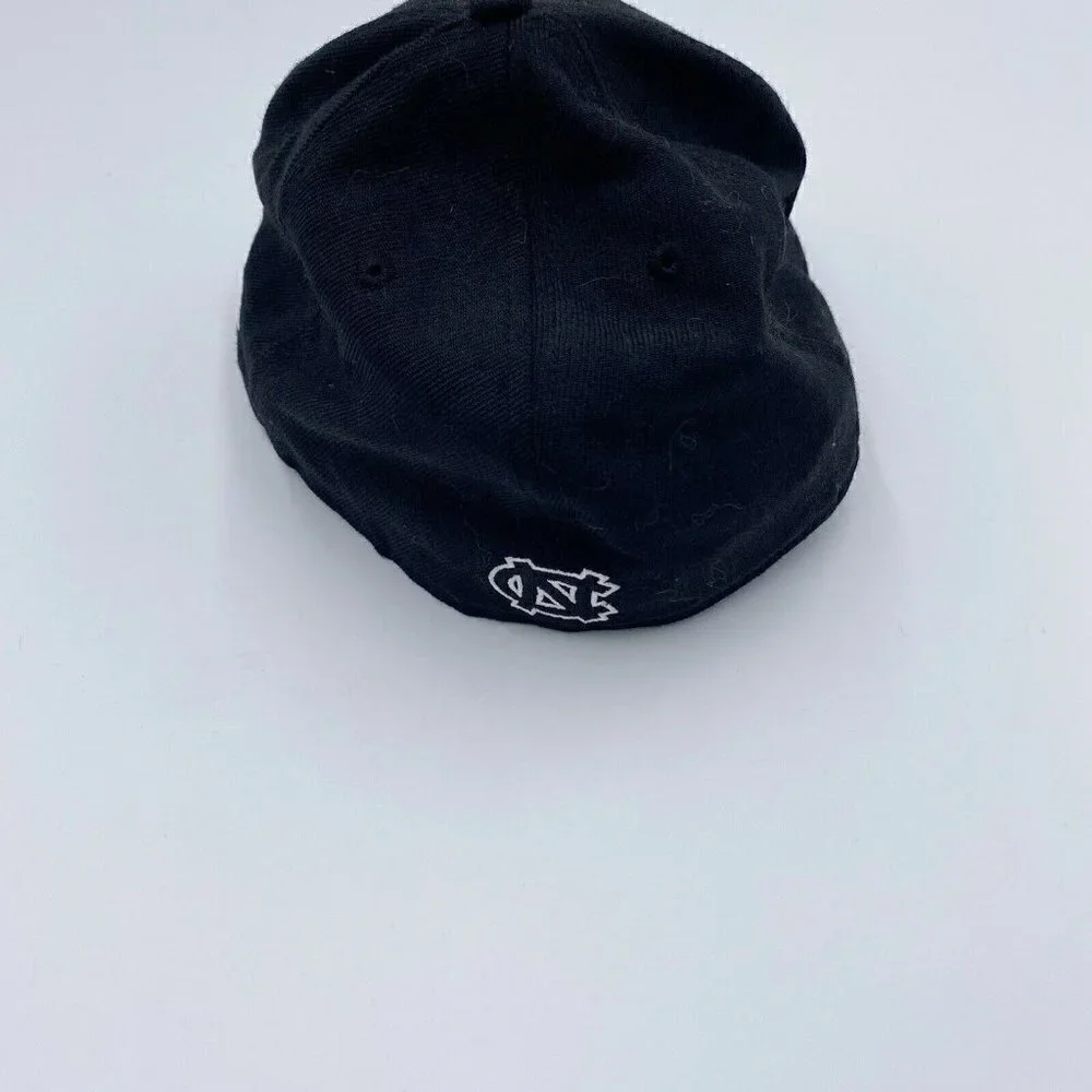 NWOT Era 59Fifty North Carolina Tar Heels Hat Cap Size 7 3/8  Black White NEW